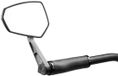 Ergotec Fietsspiegel - M-77 - Korte arm - Maat 120 x 80-55 mm - Aluminium - Zwart gezandstraald