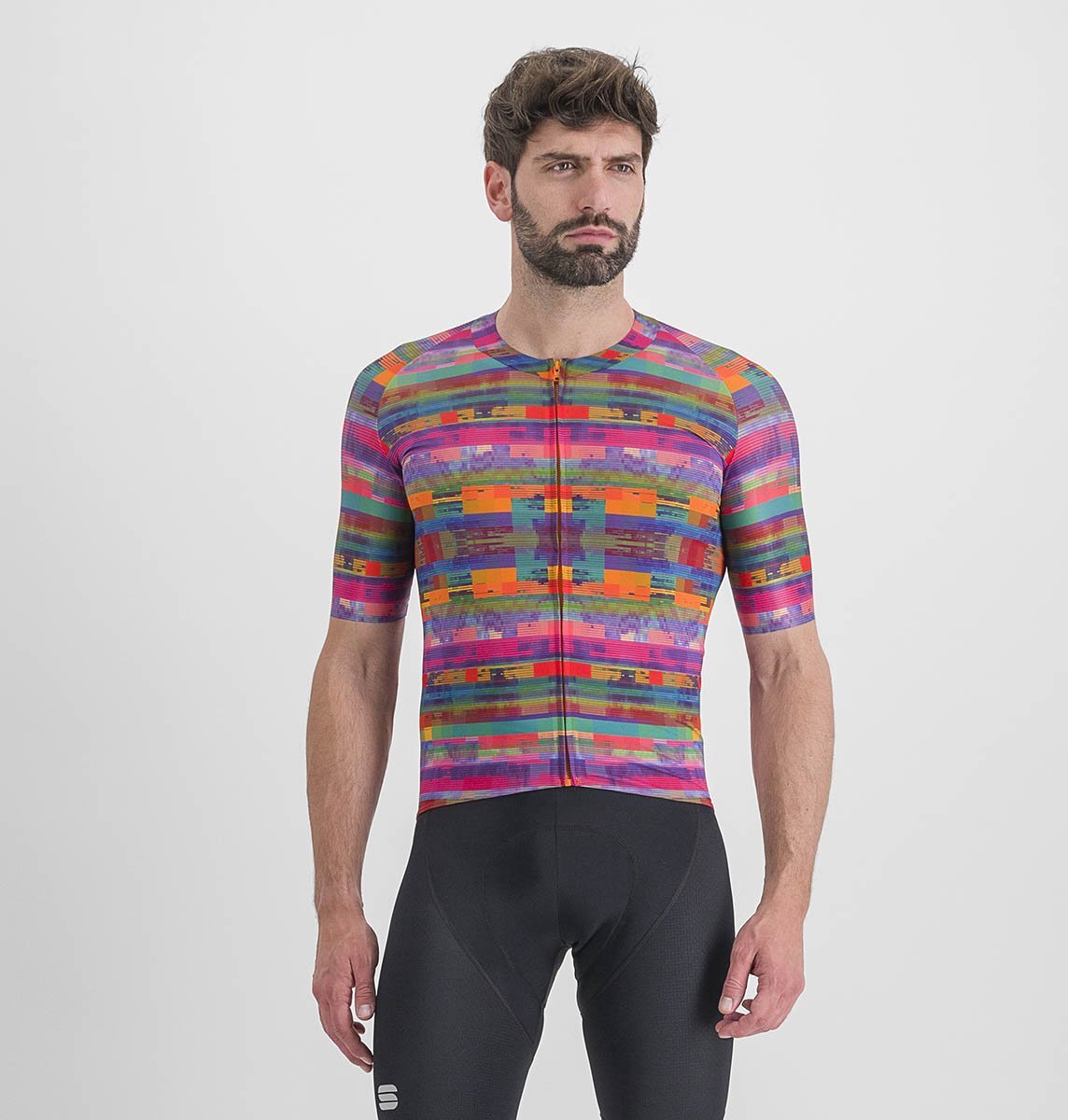 Sportful Glitch Bomber Jersey - Multicolor Pink