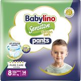Babylino Sensitive Cotton Soft Luiers Maat 8, Broek XXL (20+ kg), 14 Stuk