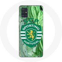 Maniacase Hoesje Samsung Galaxy A71 scp sportieve portugal groene achtergrond