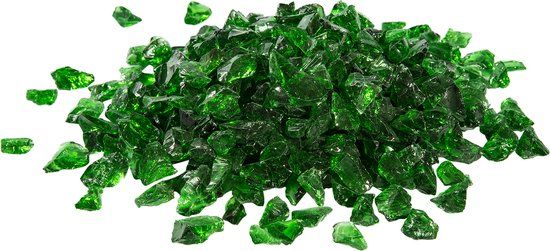 Teamson Home 4 kg Groen Brandglas voor Gas Vuurkorven en Haarden - Vuurtafel Accessoire