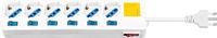 Goobay 10254 stekkerdoos 1,3 meter 6-voudig Wit