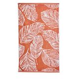 Fusion - Terracotta blad handdoek (50 x 90 cm) - 100% katoen - superzacht