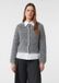Comma Strickjacke Grau/Schwarz Größe: 44