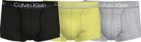 Calvin Klein Trunks (3-pack) - Heren Boxers Kort - Zwart - Grijs en Geel - Maat: XL