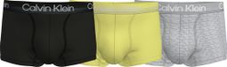 Calvin Klein Trunks (3-pack) - Heren Boxers Kort - Zwart - Grijs en Geel - Maat: XL