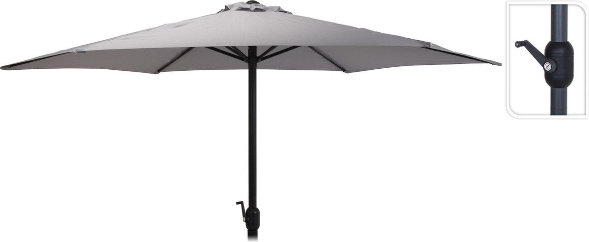 Garden Pro Parasol D3m Lichtgrijs - 8719987798771