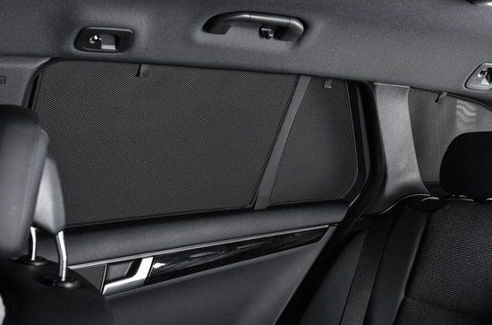 Carshades zonneschermen 2-delige set Mercedes A-Klasse 5 deurs 2012-2018 (alleen achterportieren) zwart clipsysteem