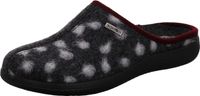 Rohde Pantoufles en feutre à pois doux Bari 6551, Taille: 39 EU, Couleur: Gris