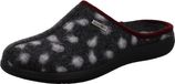Rohde Pantoufles en feutre à pois doux Bari 6551, Taille: 39 EU, Couleur: Gris