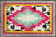 wash+dry Tribal Pop Deurmat, 50 x 75 cm, voor binnen en buiten, wasbaar