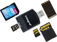 Integral USB3.0 CARDREADER DUAL SLOT SD MSD UHS2 INTEGRAL