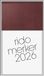 rido/idé Premerkbuch Mod. Merker 2026 | 108×201 mm, kunststof, donkerrood