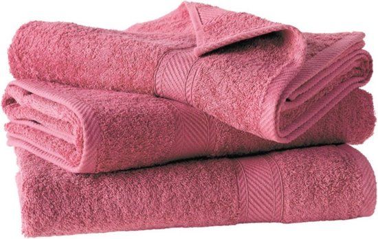 De Witte Lietaer Helene Badhanddoeken - 3 stuks - Roze - 70x140 cm - Katoen