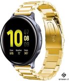 Strap-it Samsung Galaxy Watch Active / Active 2 stalen band - goud