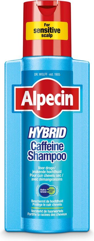 Alpecin Hybrid Shampoo 250ml | Voor gevoelige en droge hoofdhuid | Mannen