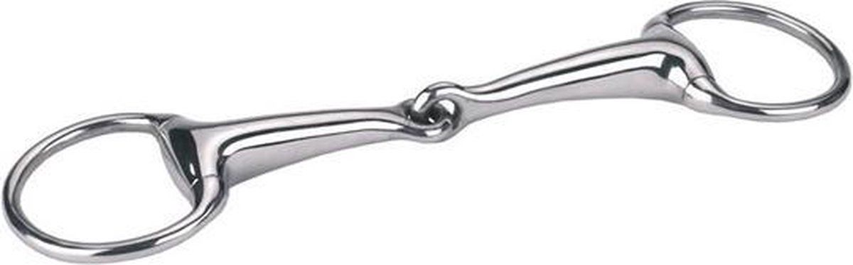 Kerbl Hoofdstel Bit Bustrens enkelgebroken hol - Aluminium - 11,5cm