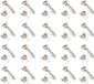 Emuca Lot van 20 volledig overlay scharnieren X92 openende scharnieren met zachte sluiting en gemeng