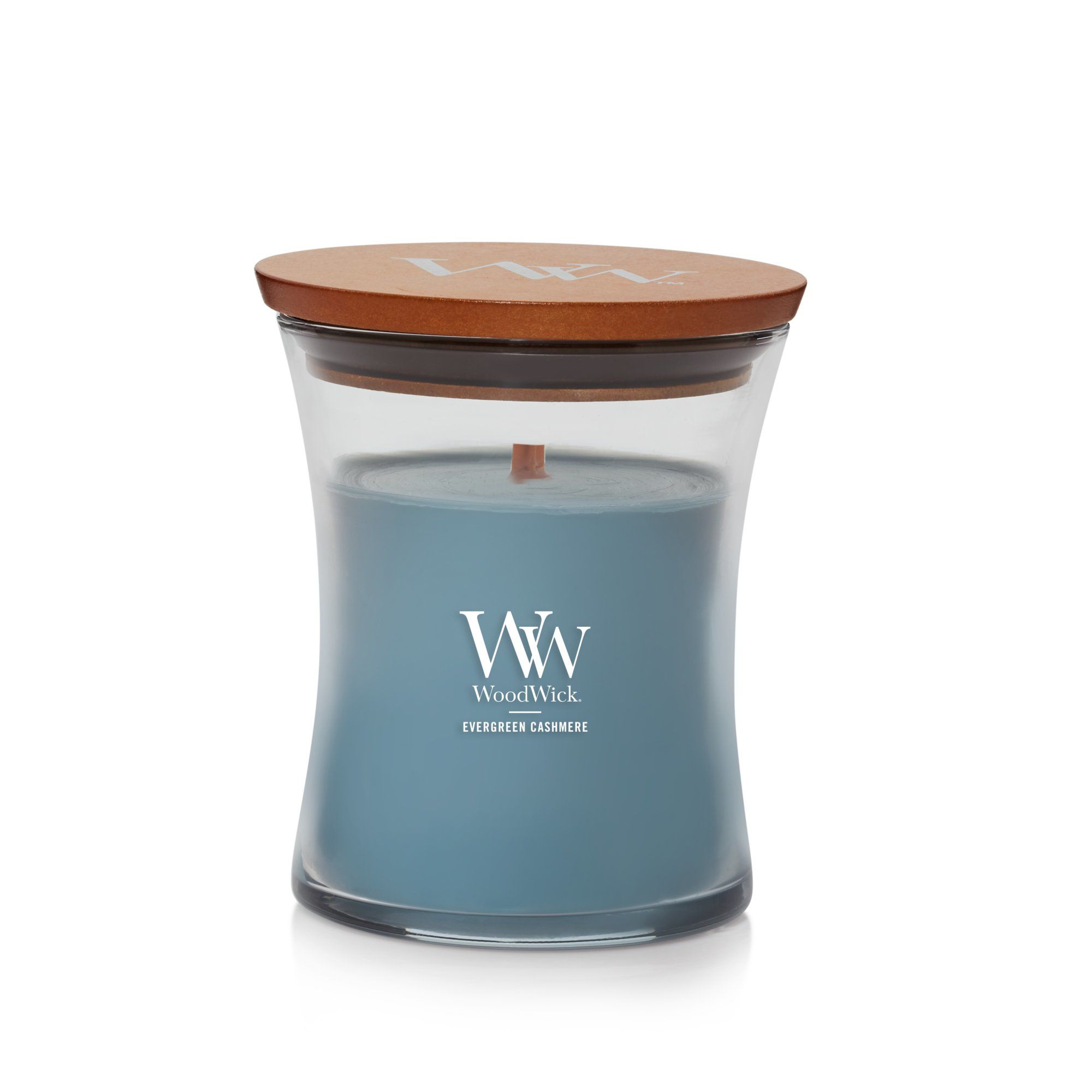 WoodWick Evergreen Cashmere Geurkaars - Cylinder - Groen - 85g