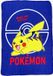 ŞAHINLER Pokemon fleece deken - blauw - Pikachu Pokémon plaid - 100 x 140 cm.