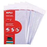 APLI 19654 Boekeninleg met verstelbare pvc-klep, afmetingen: 300 mm, 120 µ, Maxi 15 stuks