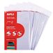 APLI 19654 Boekeninleg met verstelbare pvc-klep, afmetingen: 300 mm, 120 µ, Maxi 15 stuks