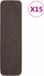 vidaXL Trapmatten 15 st anti-slip rechthoekig 75x20 cm bruin