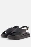 Tamaris Sandalen Zwart Leer Dames Maat 40