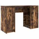 vidaXL Bureau gerookt eiken 120x42x76 cm spaanplaat