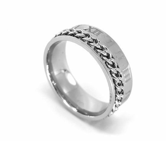 Lili 41 RVS Anxiety Ring - Zilverkleurig - Maat 21 - Unisex
