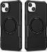 Merkloos Apple iPhone 15 Hoesje met MagSafe Shockproof Back Cover Zwart