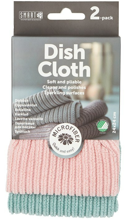Smart Microfiber System Microvezel Vaatdoek - Roze & Turquoise