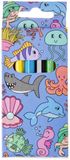 Duckiez Kleurpotloodjes Zeedieren 6st. - 1 stuk