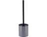 Tendance Toilet/badkamer toiletborstel met houder - Urban Stone - grijs - 10 x 37 cm