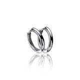 ZINZI zilveren oorringen 15 x 2mm glad met luxe klapsluiting ZIO401