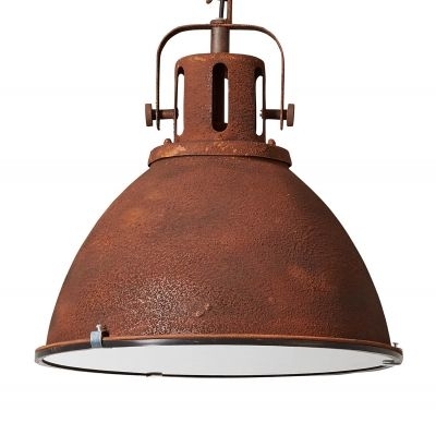 CentralLight Industriële hanglamp 'Jesper' Roest XL industrieel vintage E27 480mm