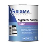 Sigmatex Superlatex Satin | Zijdeglans Muurverf en Plafondverf | 1 LTR | Wit