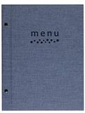 Lacor Sandro Collection 28371 Menu van geschroefde buitenkant, thermoverzegeld, kleur blauw, 25 x 32 cm (A4)