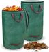 Unyqoos® Sacs de jardin imperméables et pliables avec couvercle et poignées