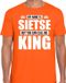 Bellatio Decorations Shoppartners Bv Naam cadeau t-shirt - my name is Sietse - but you can call me King - oranje - heren - koningsdag - verjaardag - sport M