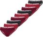 ELLE Brasilslip Lace Vrouwen L Zwart, Rood, Donkerrood Gestreept