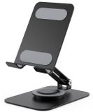 Nuvance Telefoonhouder Bureau - Telefoon & Tablet houder - Telefoonstandaard - 360° Draaibaar - Antislip - Statief Telefoon