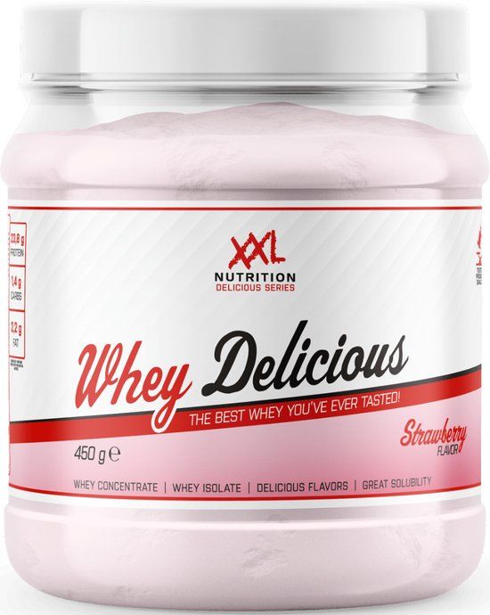 XXL Nutrition Whey Delicious - Aardbei - 450g