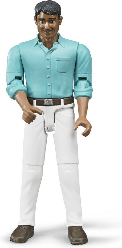 Bruder bworld Man met witte broek - Speelfiguur