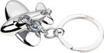 Troika Sleutelhanger Vliegtuig Zilver Unisex