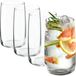 KADAX Drinkglazen, 480 ml, cocktailglazen van robuust glas, vaatwasmachinebestendige longdrinkglazen, universele glazen, drankglazen voor water, sap, dranken of whisky (4 x 480 ml)