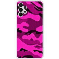 Samsung Bedrukt siliconen hoesje compatibel met Galaxy A13 4G Camouflage rose