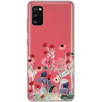 Samsung Galaxy A41 Bedrukt siliconen hoesje Printemps en fleurs