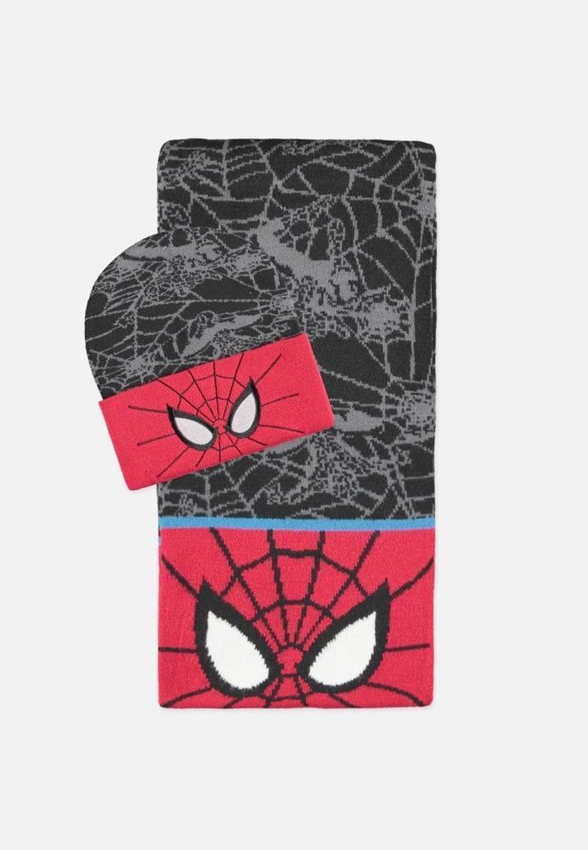 Marvel SpiderMan Muts & Sjaal Set Classic Multicolours