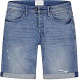 Pure Path Purewhite The Miles Slim Fit Denim Short Blauw W28